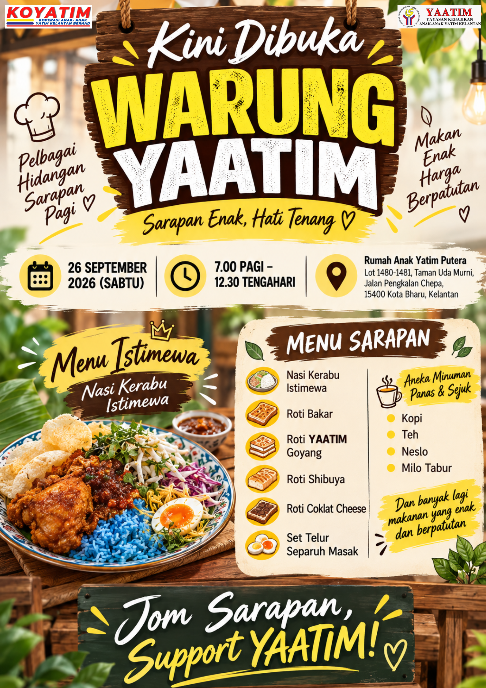 Warung YAATIM — risalah dan aktiviti KOYATIM