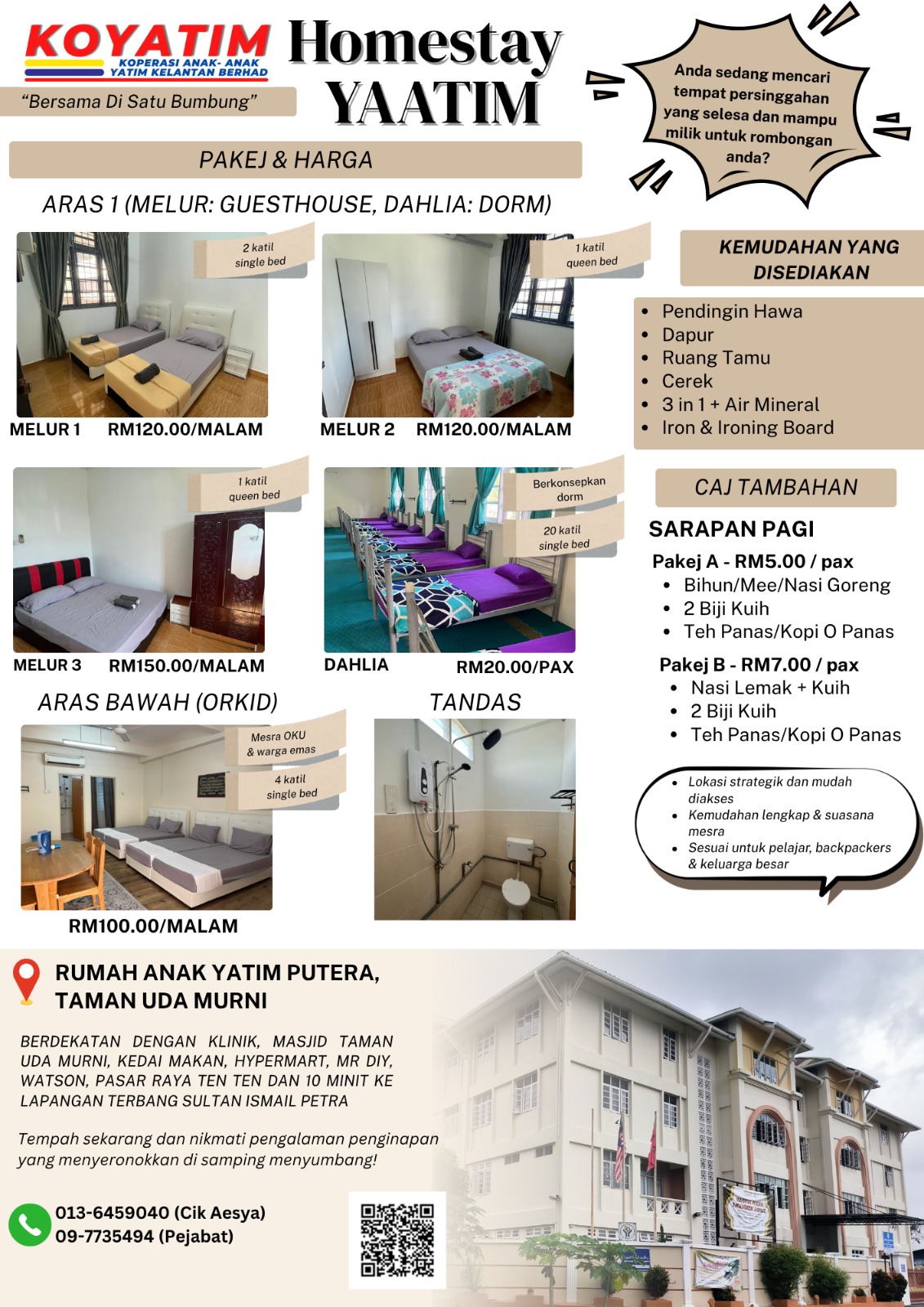Homestay YAATIM — risalah dan aktiviti KOYATIM
