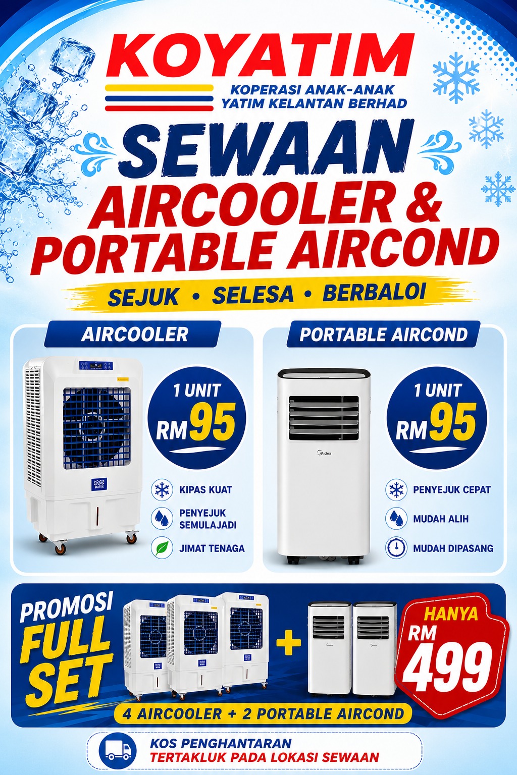 Sewaan Pendingin Udara — risalah dan aktiviti KOYATIM