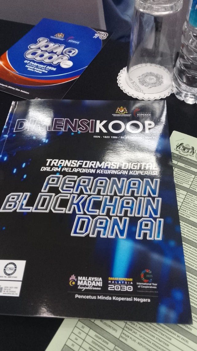 Bahan rujukan Program TUNAS yang menekankan transformasi digital, blockchain dan AI dalam pembangunan koperasi.